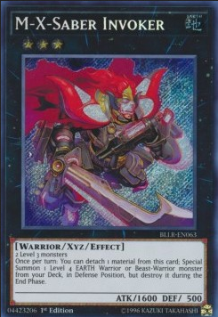 Yu-Gi-Oh! BLLR-EN063 M-X-Saber Invoker (Secret Rare)