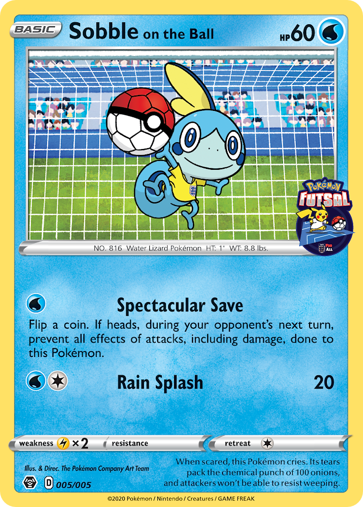 Pokemon Sobble on the Ball (FUT20 005) : Futsal Promos