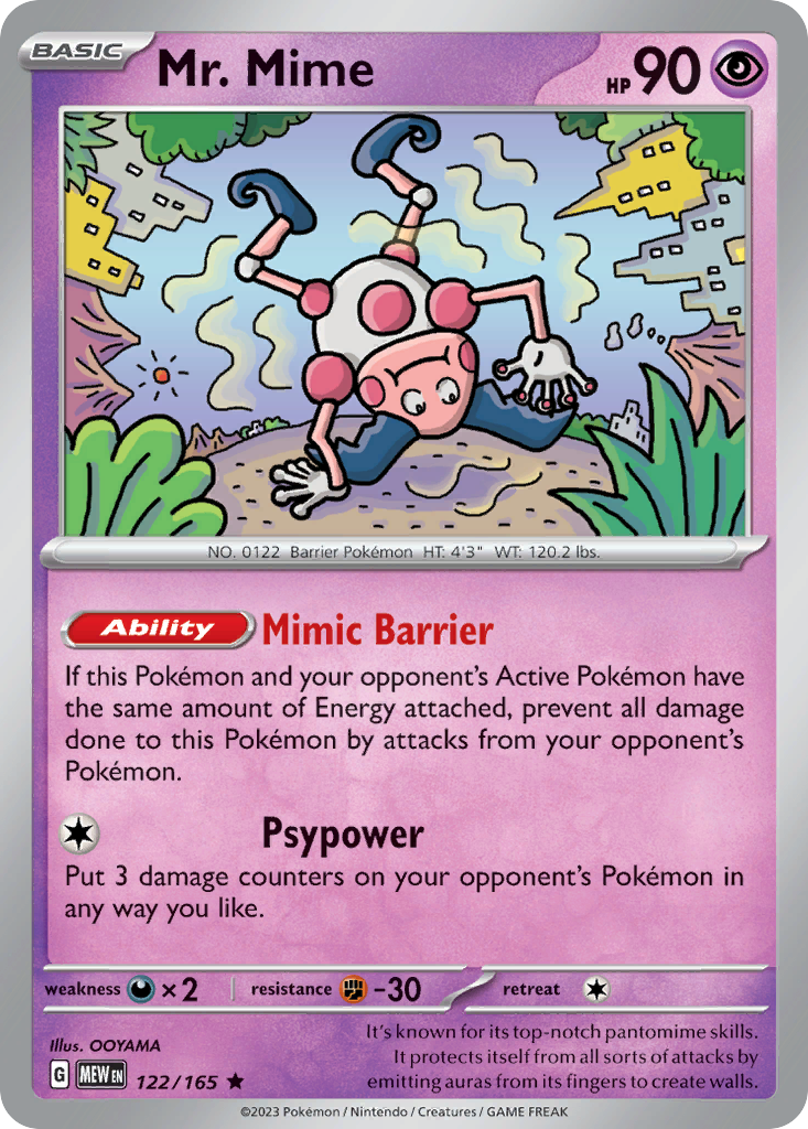Pokemon Mr. Mime (MEW 122) : 151