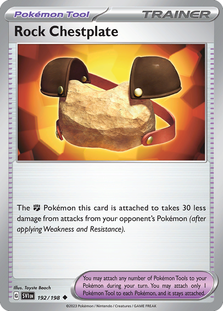 Pokemon Rock Chestplate (SVI 192) : Scarlet & Violet