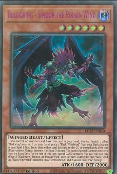 Yu-Gi-Oh! LDS2-EN040 Blackwing - Simoon the Poison Wind (Ultra Rare)